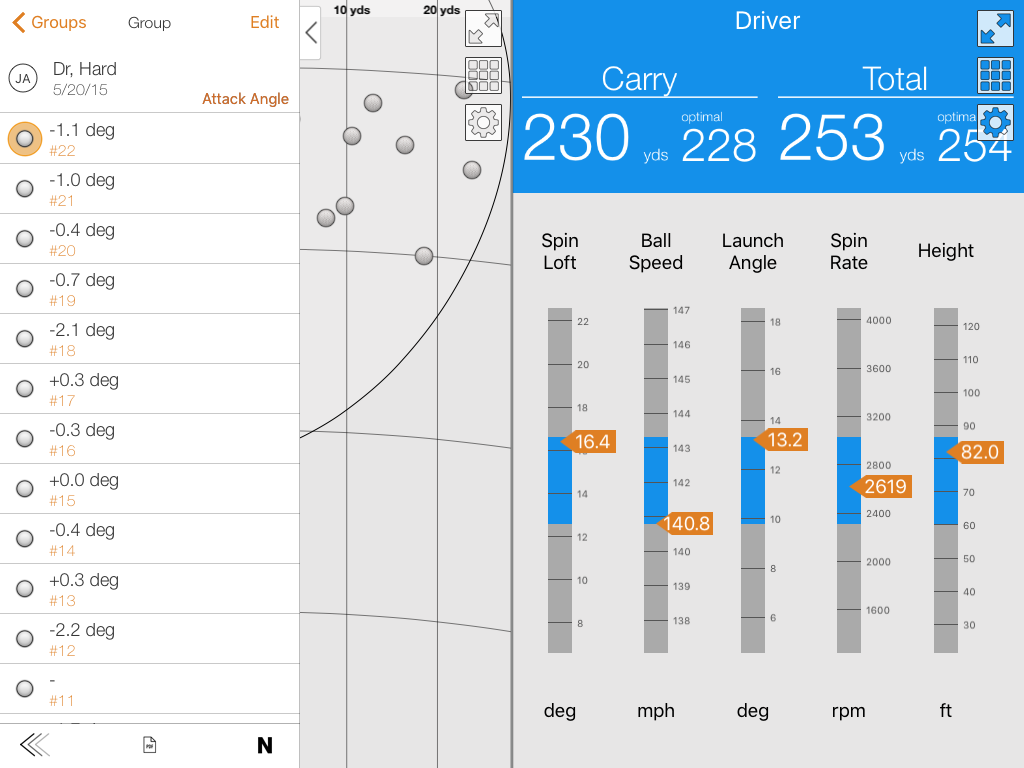 John Appleget Golf TrackMan Fitting